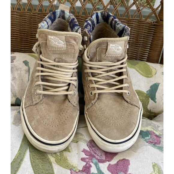 Vans Women's Tan High-Top Sneakers - Picture 2 of 8
